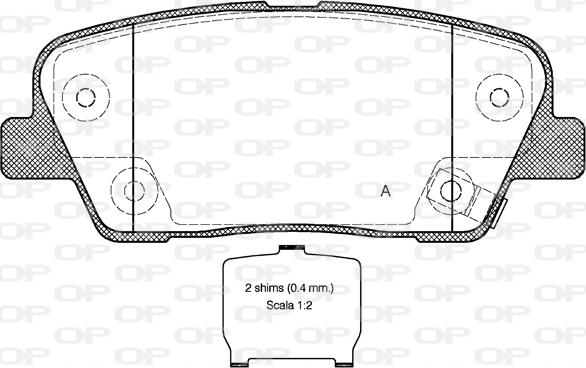 GMC 2552001 - Brake Pad Set, disc brake www.parts5.com