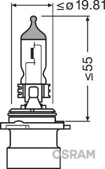 Osram 9006XS - Bulb, spotlight www.parts5.com