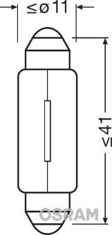 Osram 6413 - Hõõgpirn, salongivalgusti www.parts5.com