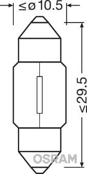 Osram 6438 - Polttimo, sisävalo www.parts5.com