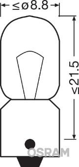 Osram 3893 - Bulb, indicator parts5.com