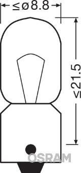 Osram 3860 - Bulb, interior light www.parts5.com