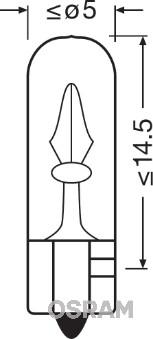 Osram 2721 - Bec, lumini interioare www.parts5.com