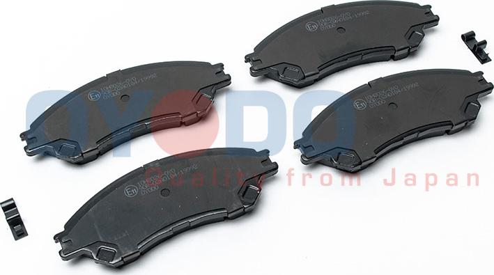 Oyodo 10H8026-OYO - Brake Pad Set, disc brake www.parts5.com