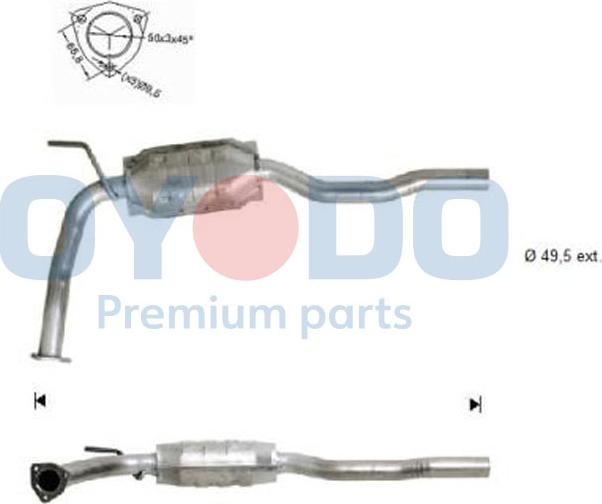 Oyodo 10N0098-OYO - Catalytic Converter www.parts5.com