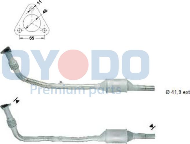 Oyodo 10N0005-OYO - Catalytic Converter www.parts5.com