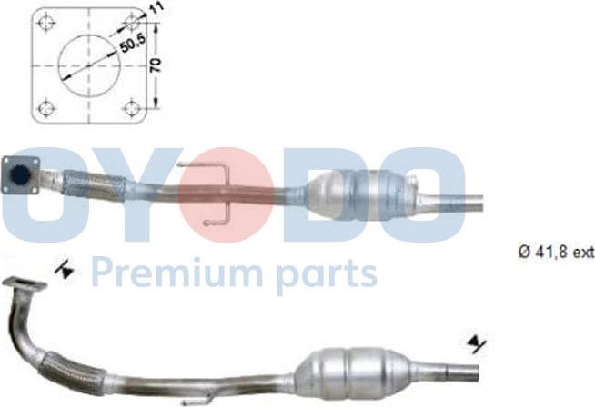 Oyodo 10N0029-OYO - Catalytic Converter www.parts5.com