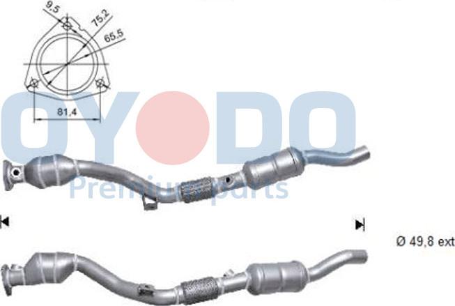 Oyodo 10N0146-OYO - Катализатор www.parts5.com