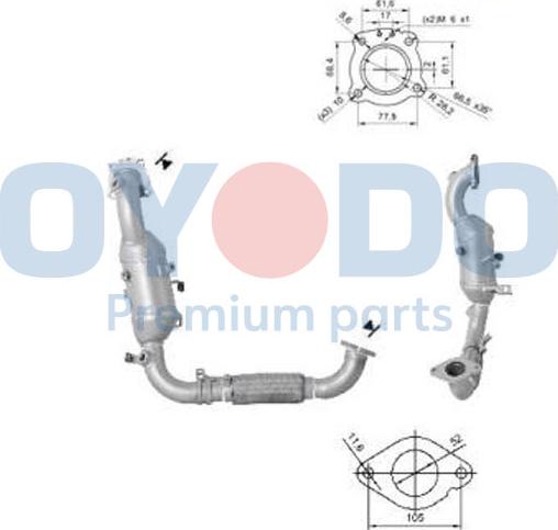 Oyodo 10N0155-OYO - Catalizador www.parts5.com