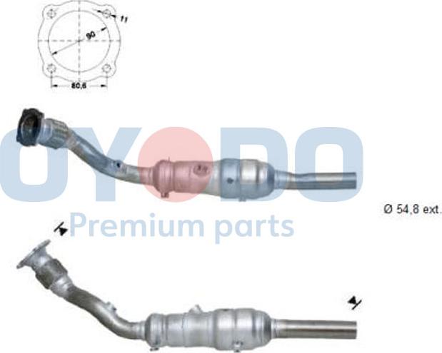 Oyodo 10N0100-OYO - Catalytic Converter www.parts5.com