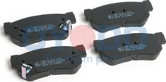 Oyodo 20H0504-OYO - Brake Pad Set, disc brake www.parts5.com