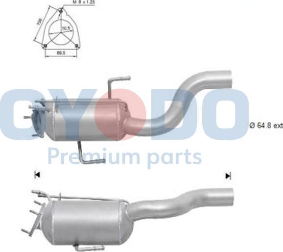 Oyodo 20N0040-OYO - Soot / Particulate Filter, exhaust system www.parts5.com