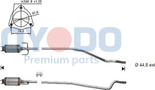 Oyodo 20N0043OYO - Soot / Particulate Filter, exhaust system www.parts5.com