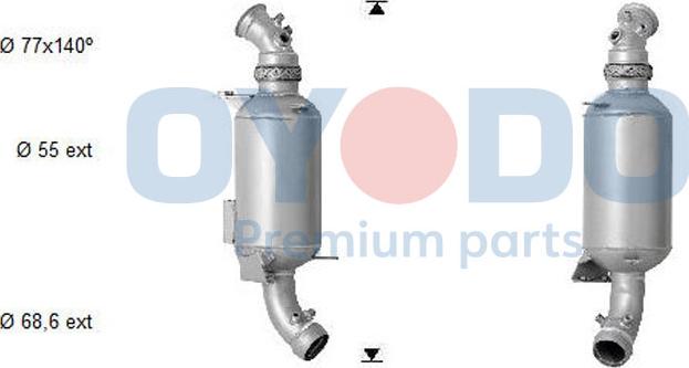 Oyodo 20N0019-OYO - Soot / Particulate Filter, exhaust system parts5.com