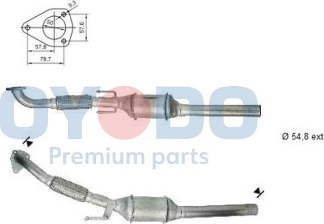 Oyodo 20N0010-OYO - Catalytic Converter www.parts5.com