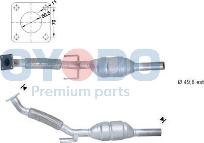 Oyodo 20N0024-OYO - Καταλύτης www.parts5.com