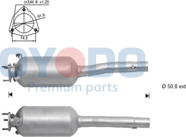 Oyodo 20N0074-OYO - Soot / Particulate Filter, exhaust system www.parts5.com