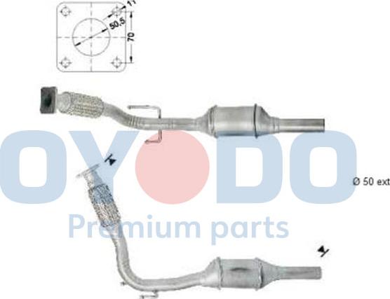 Oyodo 20N0076-OYO - Catalytic Converter www.parts5.com