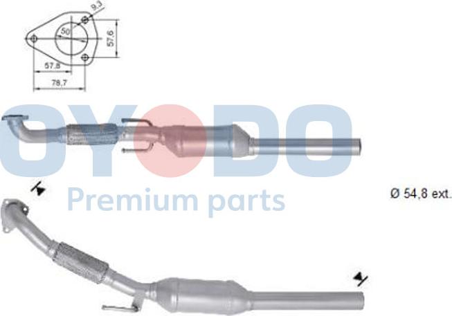 Oyodo 20N0100-OYO - Catalytic Converter www.parts5.com