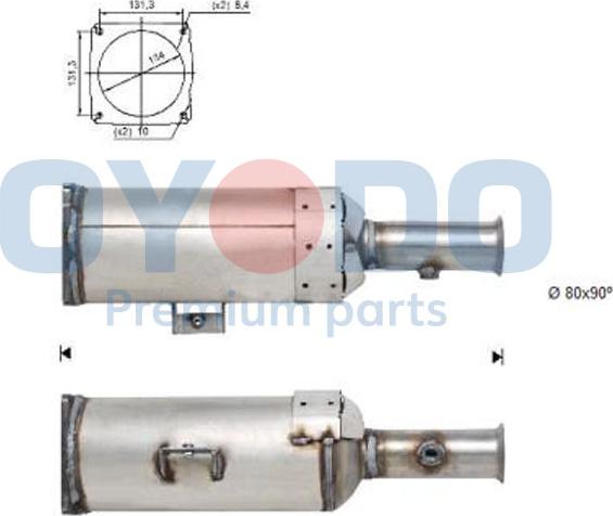 Oyodo 20N0103-OYO - Soot / Particulate Filter, exhaust system www.parts5.com