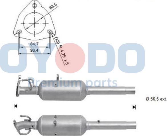 Oyodo 20N0139-OYO - Ruß / Partikelfilter, Abgasanlage www.parts5.com