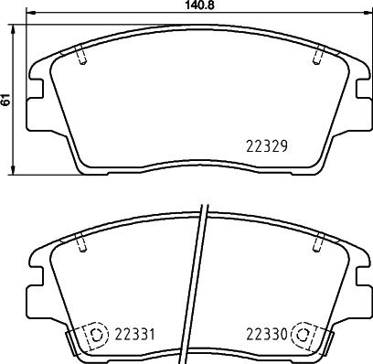 QUARO QP5335 - Set placute frana,frana disc www.parts5.com