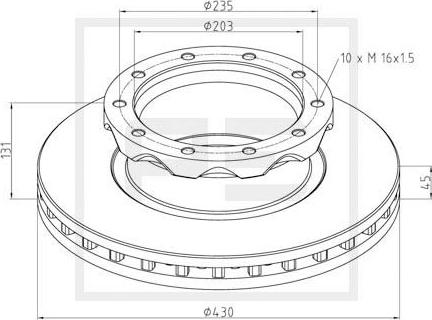 PE Automotive 466.102-00A - Brake Disc www.parts5.com