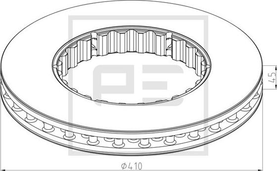 PE Automotive 146.223-10A - Disc frana www.parts5.com