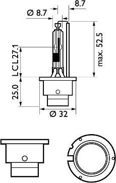 PHILIPS 85126XV2C1 - Bec, far principal www.parts5.com