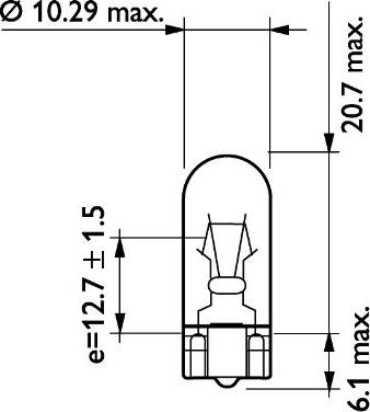 PHILIPS 13960CP - Bulb, instrument lighting www.parts5.com