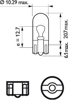 PHILIPS 13961B2 - Bulb, indicator www.parts5.com