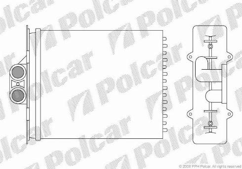 Polcar 5516N8-2 - Heat Exchanger, interior heating www.parts5.com