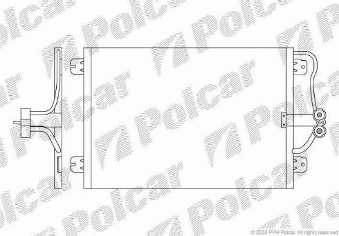 Polcar 6007K8C2 - Lauhdutin, ilmastointilaite www.parts5.com