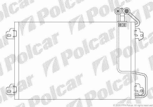 Polcar 6070K8C1 - Lauhdutin, ilmastointilaite www.parts5.com