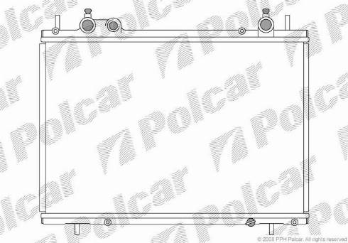 Polcar 3018087X - Radiator, engine cooling www.parts5.com