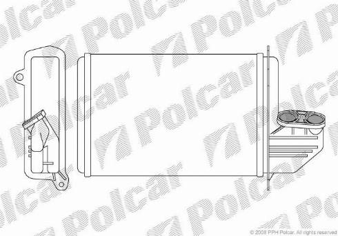 Polcar 2007N82 - Heat Exchanger, interior heating parts5.com