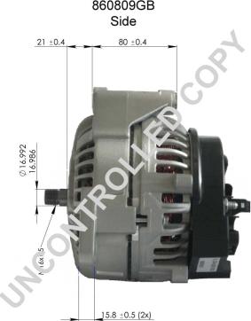 Prestolite Electric 860809GB - Генератор www.parts5.com