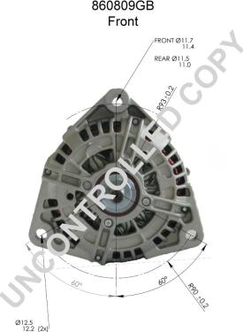 Prestolite Electric 860809GB - Генератор www.parts5.com