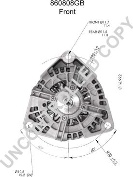 Prestolite Electric 860808GB - Alternator www.parts5.com