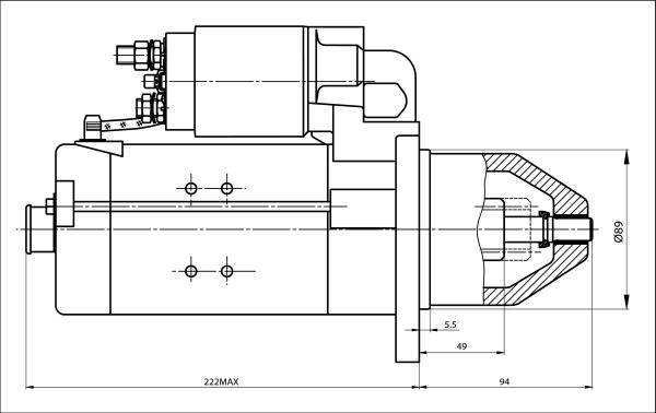 Prestolite Electric 861036 - Starter www.parts5.com