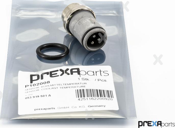 PREXAparts P102008 - Датчик, температура охлаждающей жидкости www.parts5.com