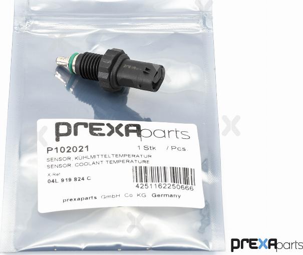 PREXAparts P102021 - Датчик, температура охлаждающей жидкости www.parts5.com