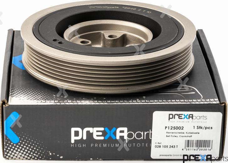 PREXAparts P125002 - Poulie, vilebrequin www.parts5.com