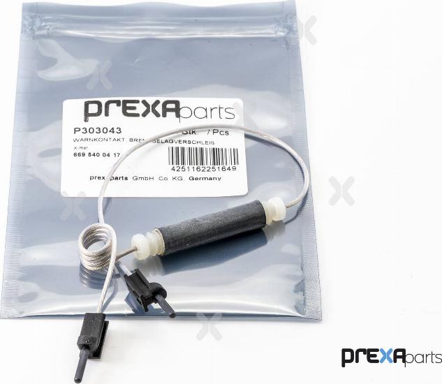 PREXAparts P303043 - Warning Contact, brake pad wear www.parts5.com