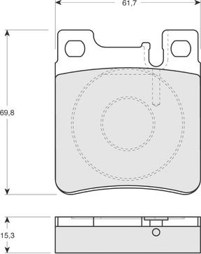 Mercedes-Benz 0024200520 - Fékbetétkészlet, tárcsafék www.parts5.com