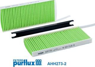 Purflux AHH273-2 - Filtr, vzduch v interiéru www.parts5.com