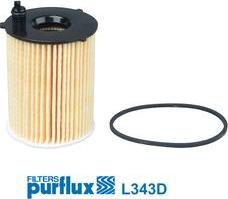 Purflux L343D - Filtru ulei www.parts5.com