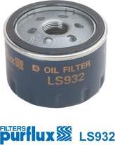 Purflux LS932 - Oil Filter parts5.com