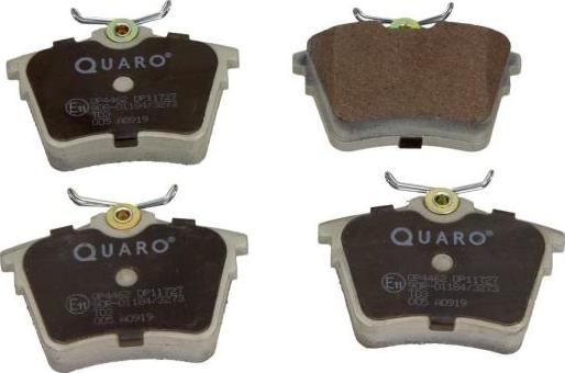 QUARO QP4462 - Piduriklotsi komplekt,ketaspidur www.parts5.com