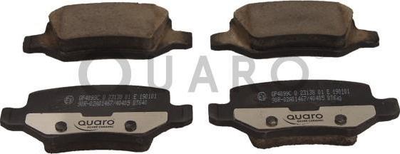 QUARO QP4099C - Komplet zavornih oblog, ploscne (kolutne) zavore www.parts5.com